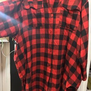 Dressed in LALA Red and Black Plaid Shirt